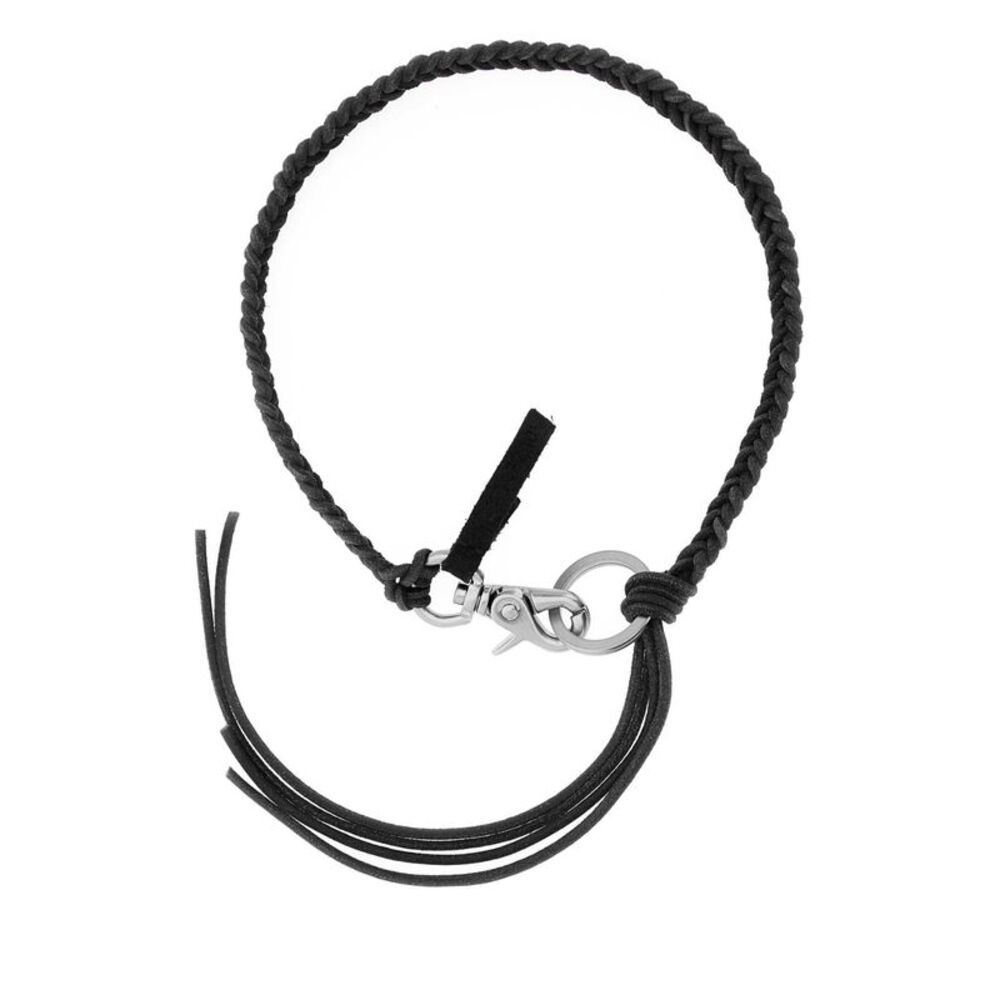 Our Legacy Men Black Leather Ladon Necklace
